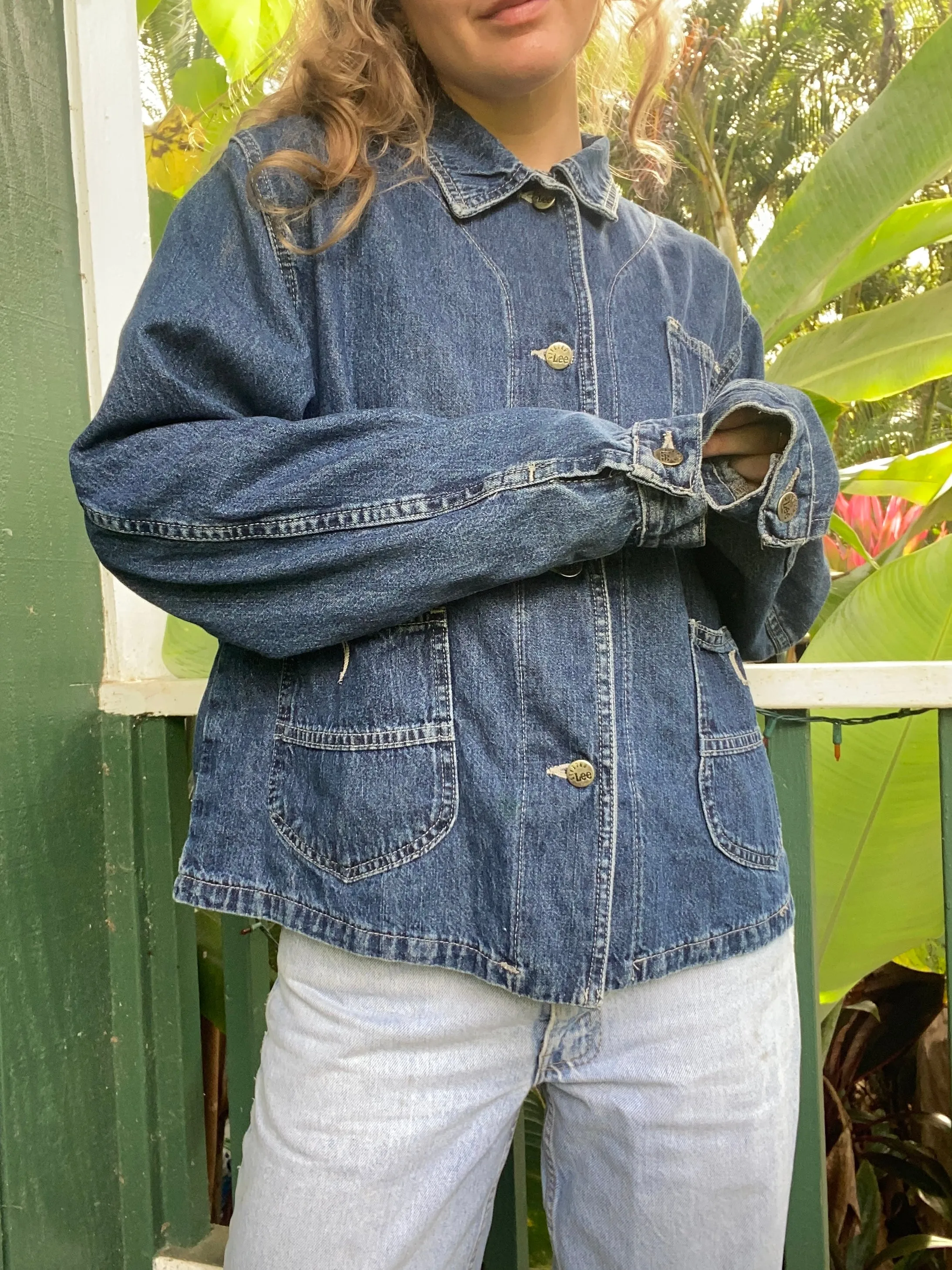 1980s does 1960s Lee Denim Jacket Chore Coat Medium