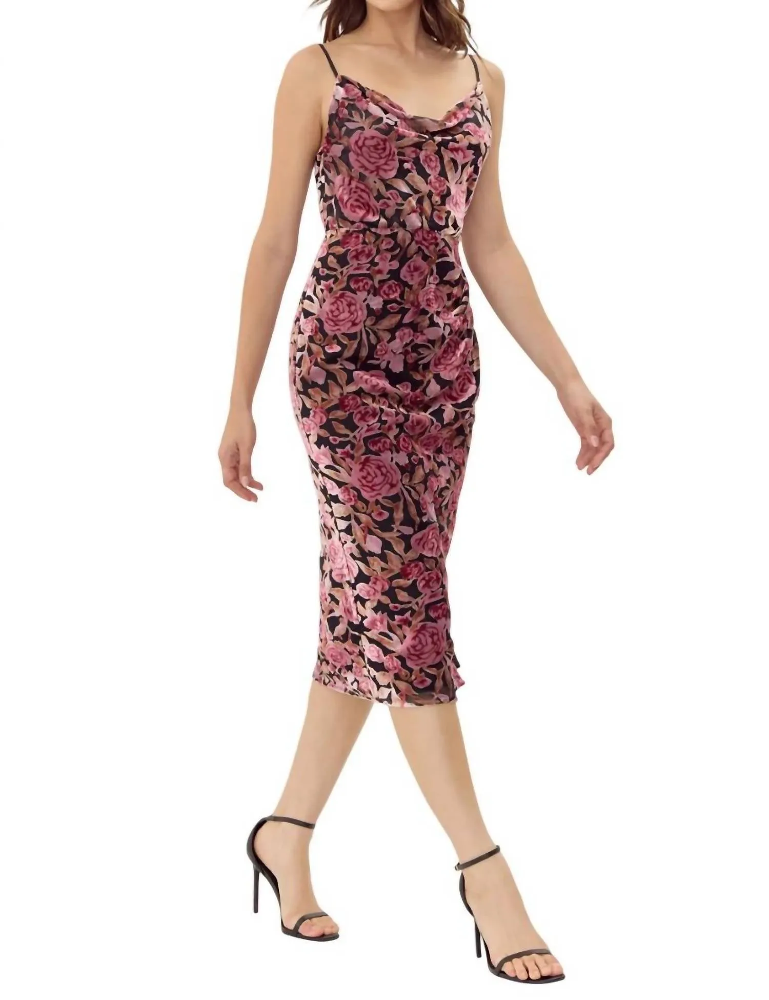 Adelyn Rae - VIE BURNOUT MIDI DRESS