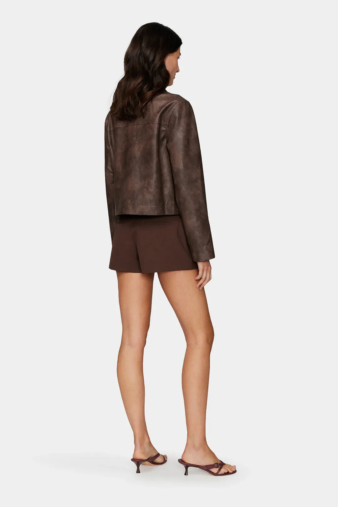 CREEDENCE PU JACKET | CHOCOLATE