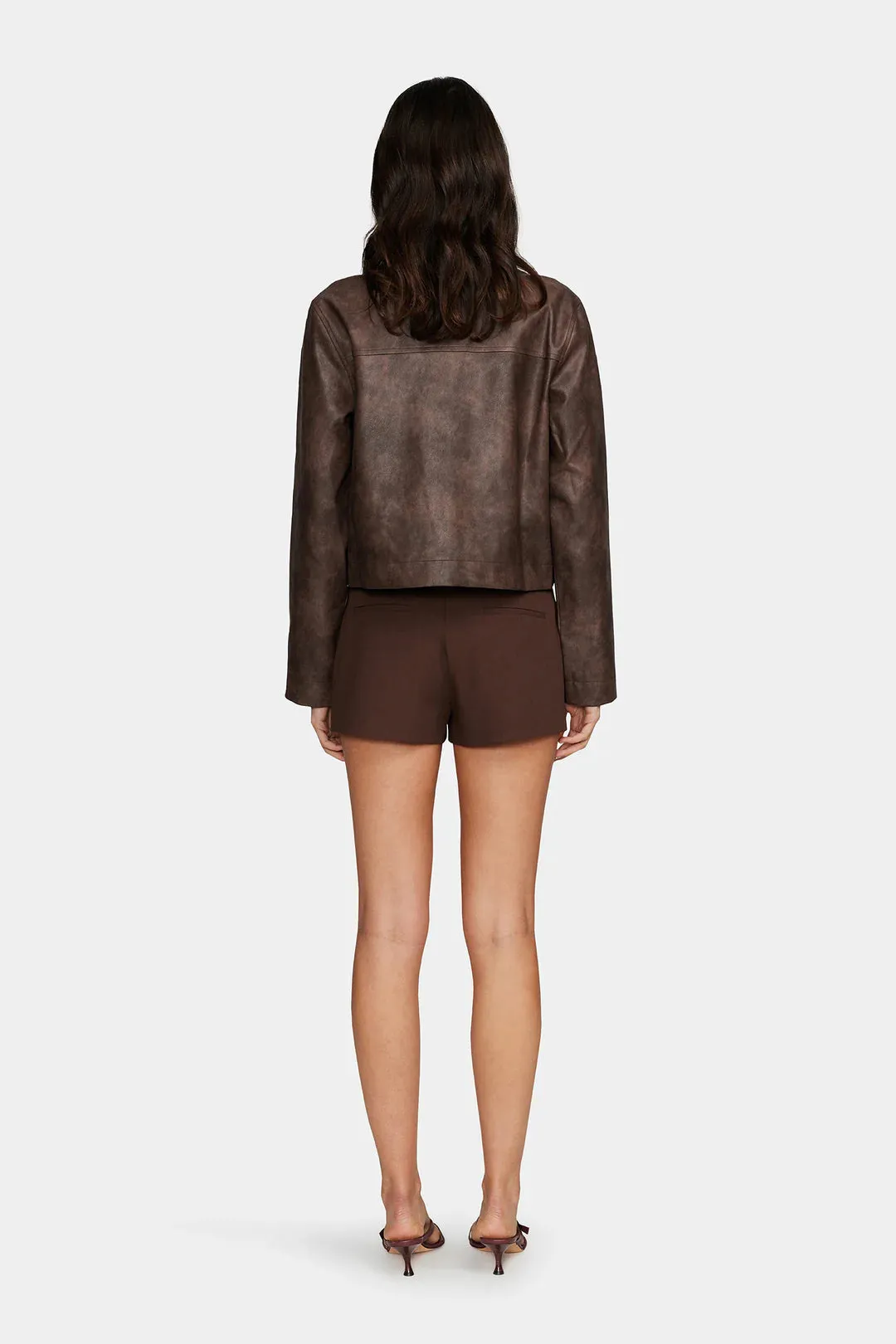 CREEDENCE PU JACKET | CHOCOLATE
