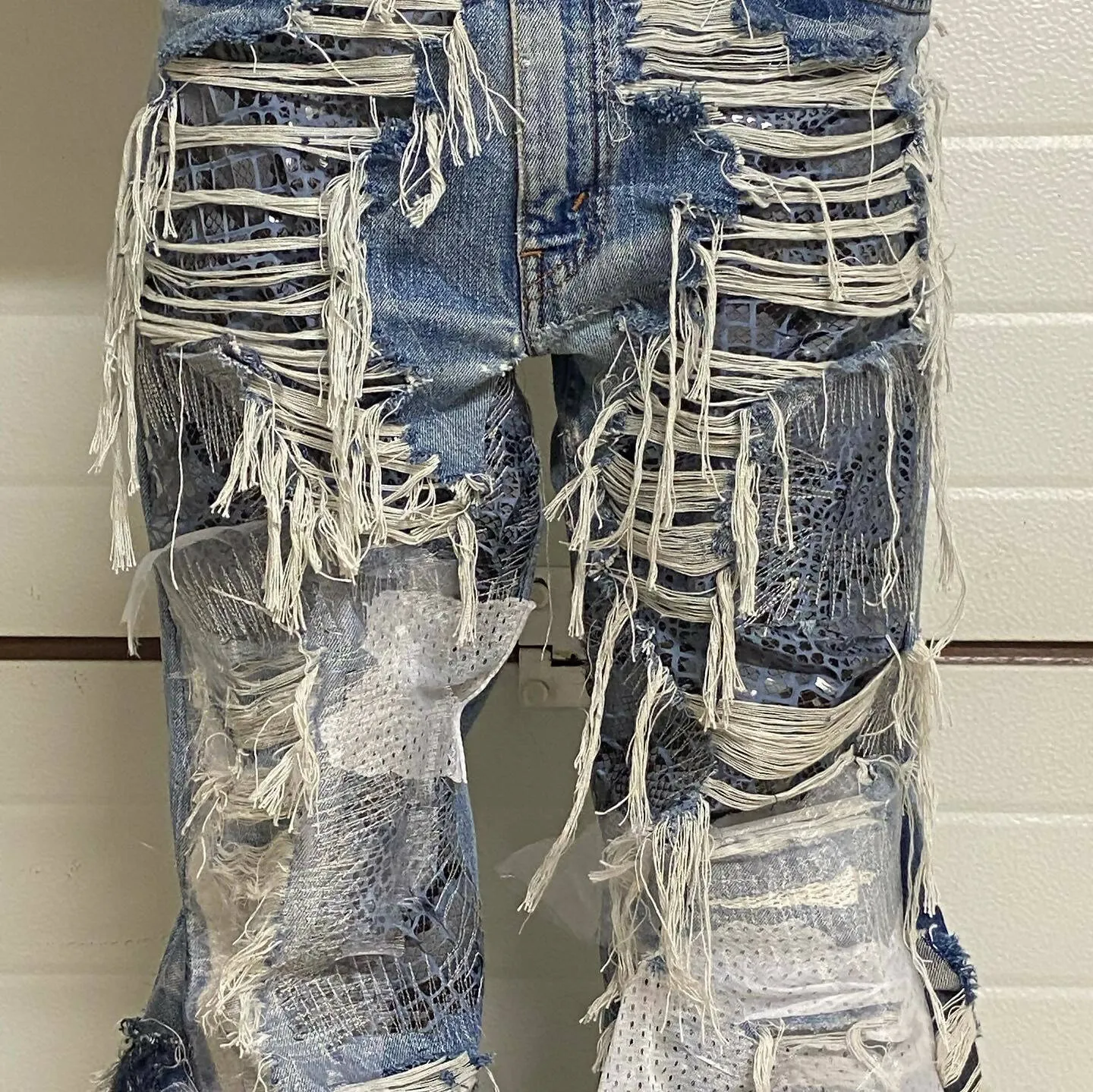 Fish scale denim