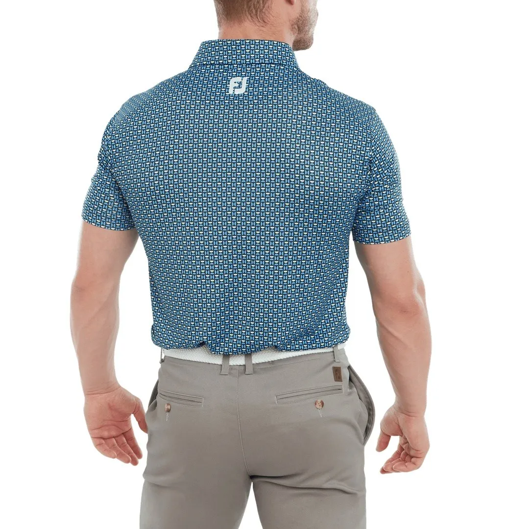 FootJoy Half Moon Geo Print Golf Polo Shirt 80013