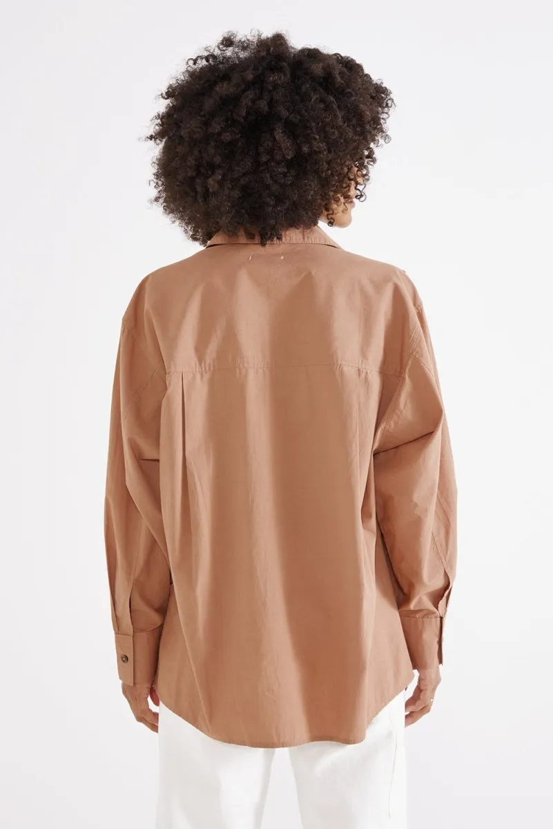 Jeana Poplin Shirt in Mink
