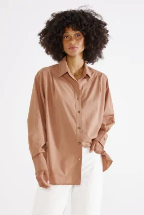 Jeana Poplin Shirt in Mink