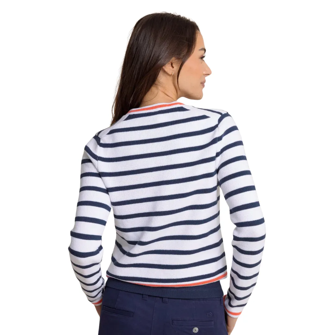Marlene Striped Button Front Cardigan