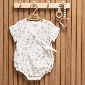 Muslin Floral Wrap Romper