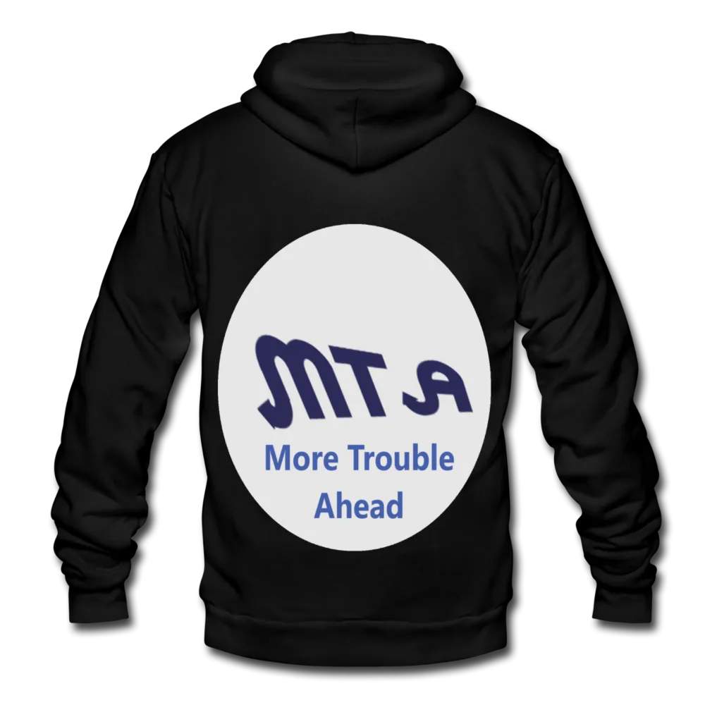 New York City Subway train funny Logo parody Unisex Fleece Zip Hoodie
