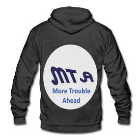New York City Subway train funny Logo parody Unisex Fleece Zip Hoodie