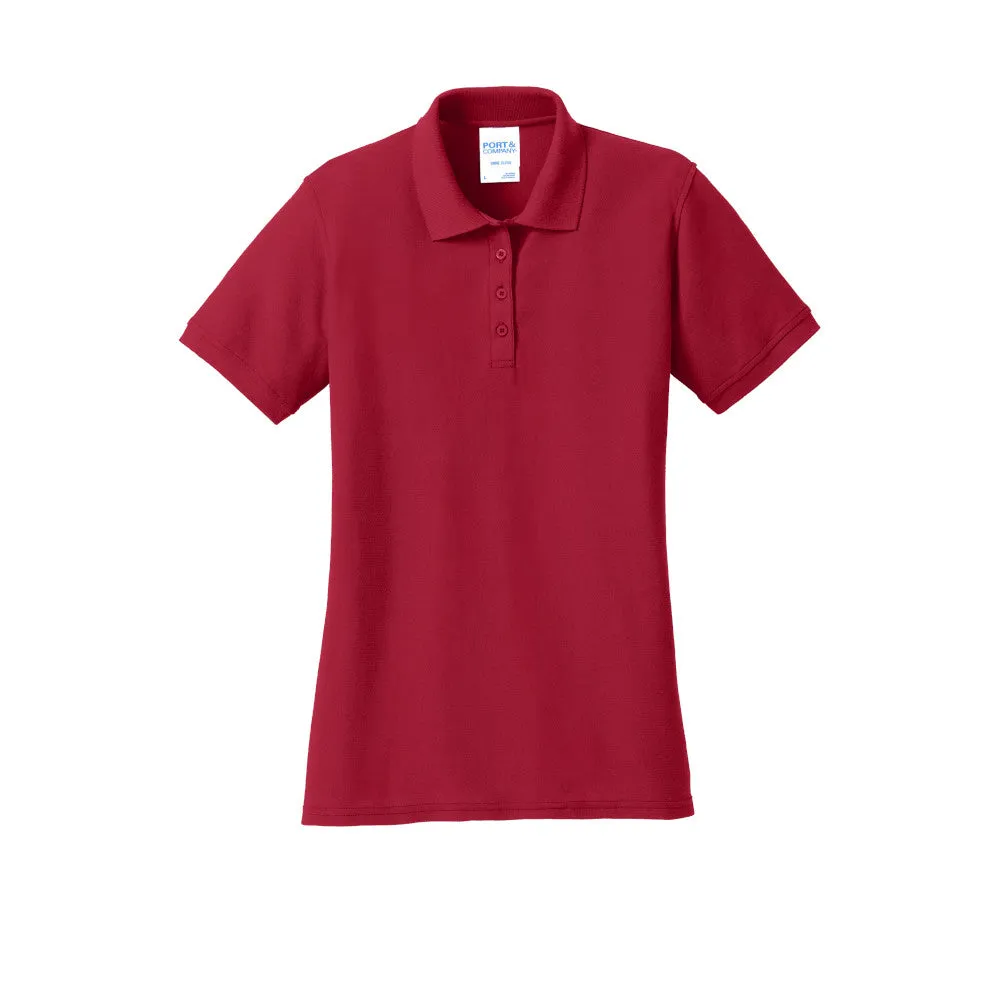 Port & Company® Ladies Core Blend Pique Polo - Red