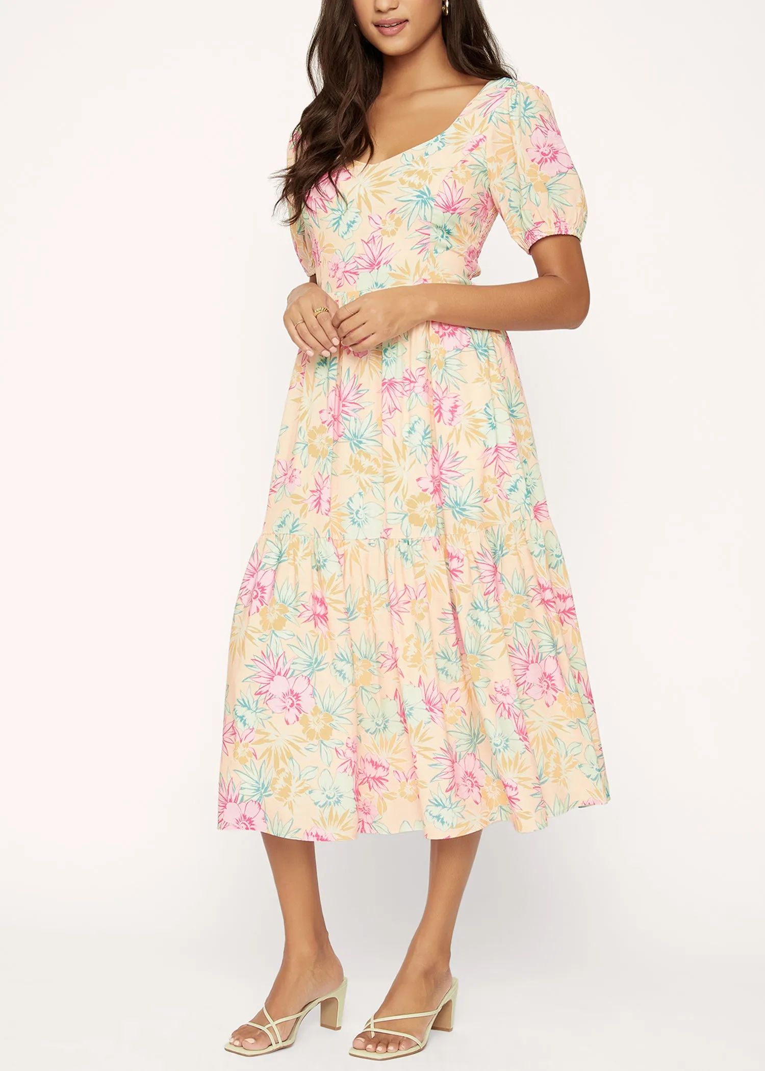 Sunkist Aloha Midi Dress