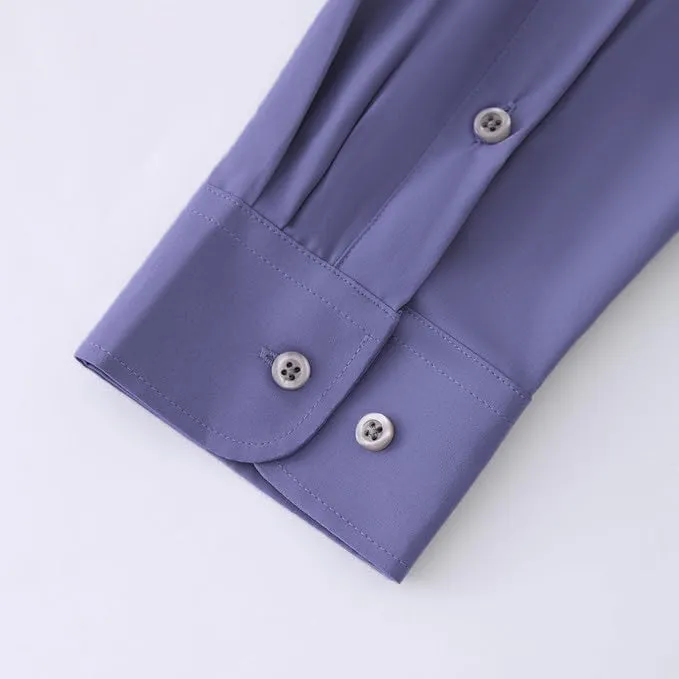 Uniform Unicorn Men's Formal Lavender Purple Shirt - Slim Fit Long Sleeve with Pocket | Office Wear | Formal Wear | Daily Wear (Shirt_Lavender Purple)