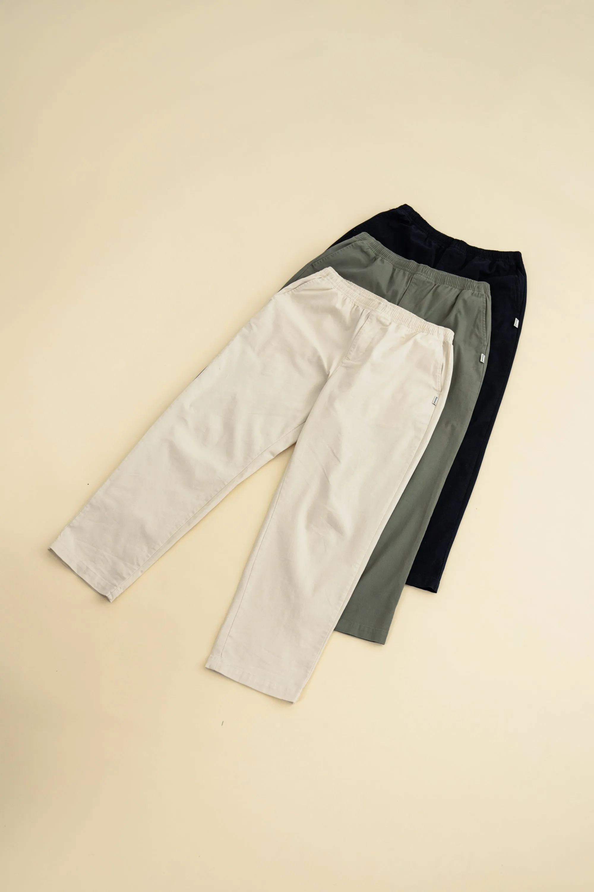 WILLIAM STAPLE COTTON TROUSER - OLIVE